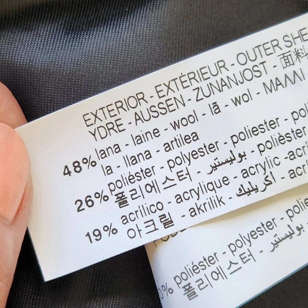 Zara Black Wool Military Jacket Gold Buttons Fall Winter Old Money Glam Preppy - Picture 11 of 13